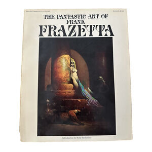 The Fantastic Art of Frank Frazetta Book 1 PB/7th Ed/1977 Fantasy Art/Color VTG